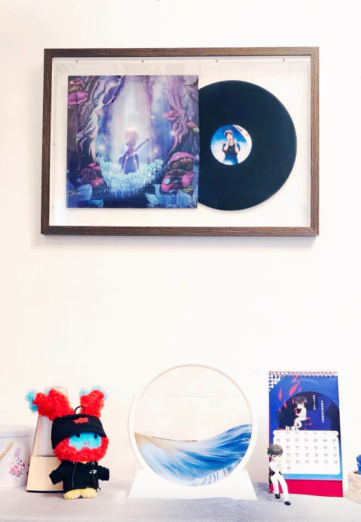 12" Vinyl Record Colour Display Frame | LP Album Wall Display | Double-Sided Coloured Matboard - The Card Collective