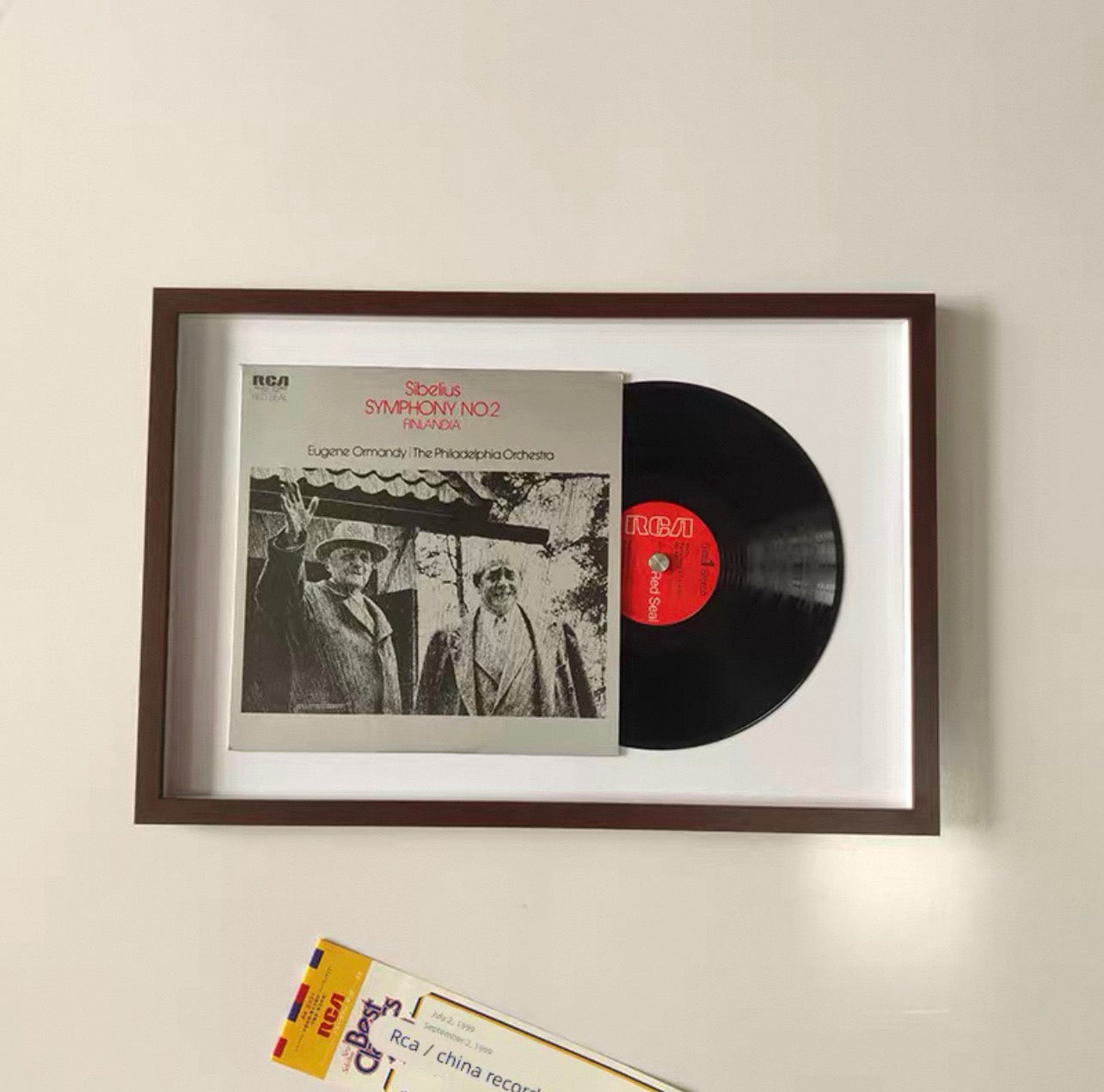 12" Vinyl Record Colour Display Frame | LP Album Wall Display | Double-Sided Coloured Matboard