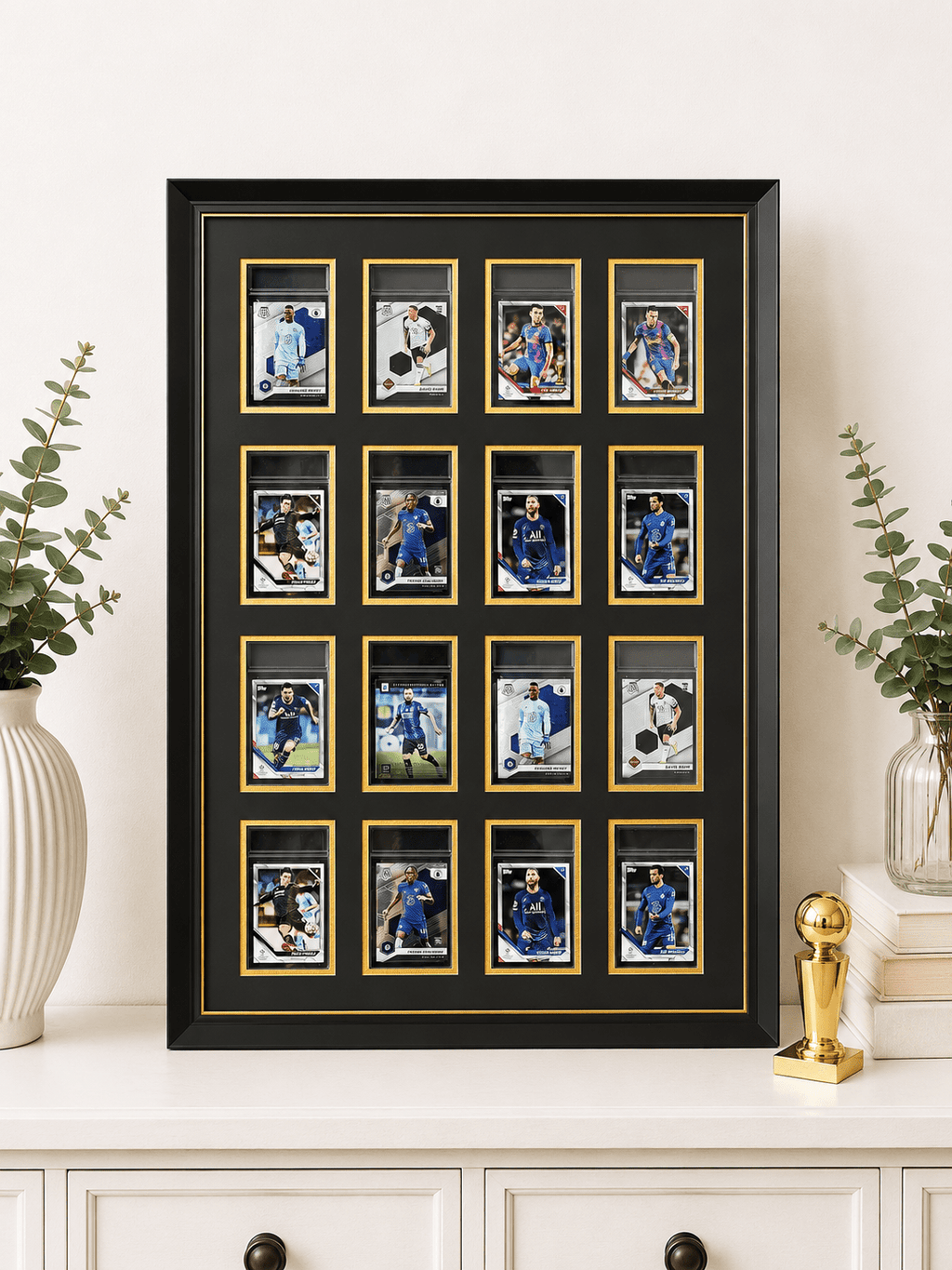 16 PSA & CGC Graded Slab Trading Card Display Frame Case | Pokémon • MTG • Yu-Gi-Oh • One Piece • Sports Cards