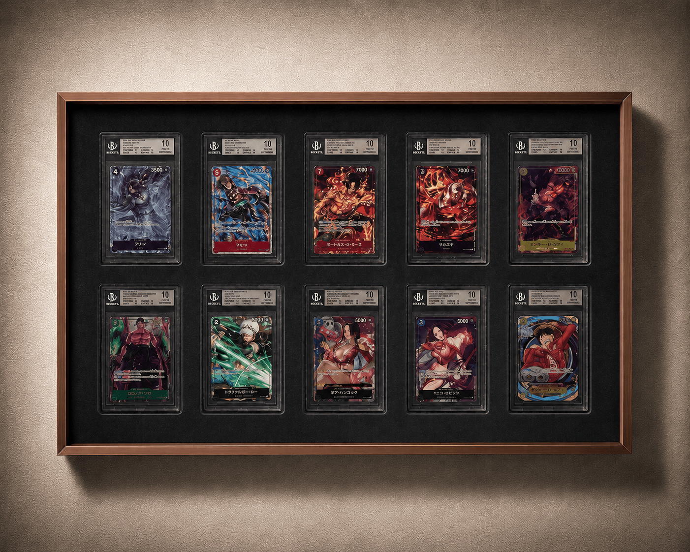 10 Grid Aluminium Trading Card Display Frame Case | PSA, BGS & One Touch | Pokémon • MTG • Yu-Gi-Oh • One Piece • Sports Cards - The Card Collective