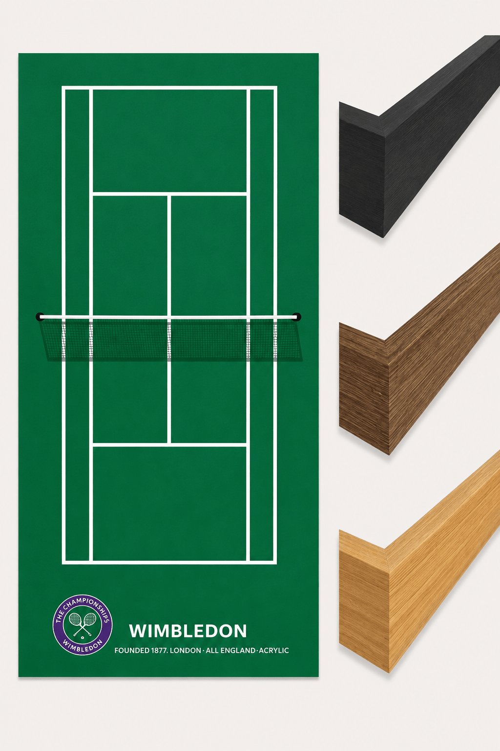 Tennis Racket Display Frame Case | Wimbledon • US Open • Australian Open • French Open - The Card Collective