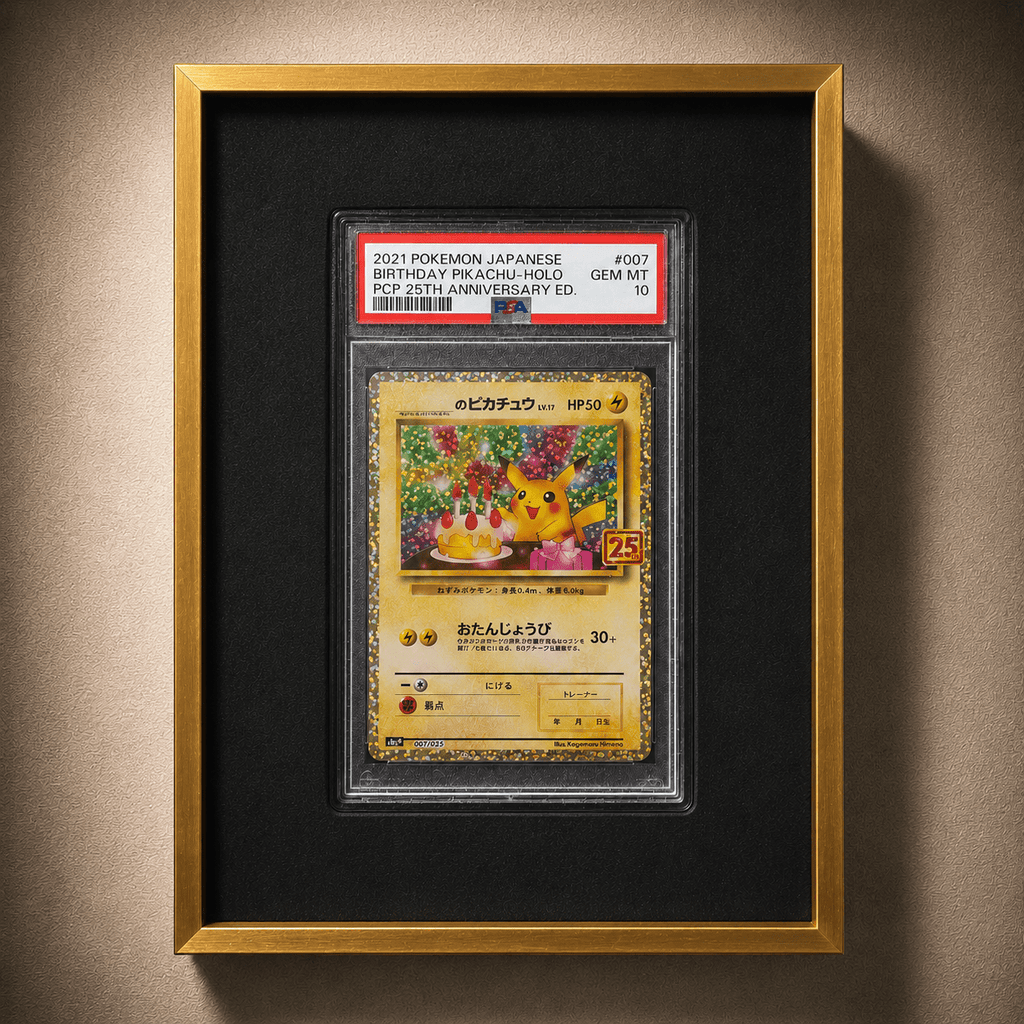 1 Grid Aluminium Trading Card Display Frame Case | PSA, BGS & One Touch | Pokémon • MTG • Yu-Gi-Oh • One Piece • Sports Cards - The Card Collective