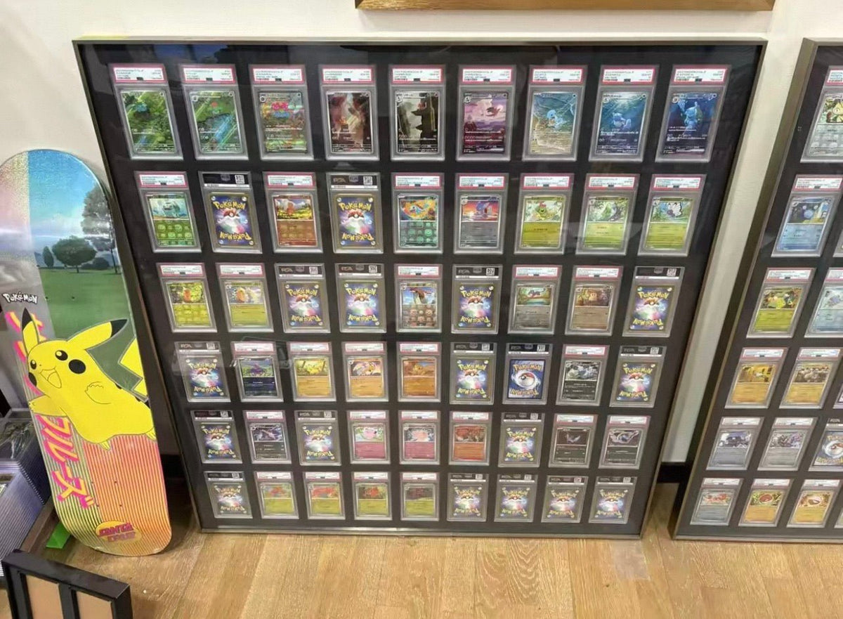 54 Aluminium Trading Card Display Frame Case | PSA, BGS & One Touch | Pokémon • MTG • Yu-Gi-Oh • One Piece • Sports Cards - The Card Collective