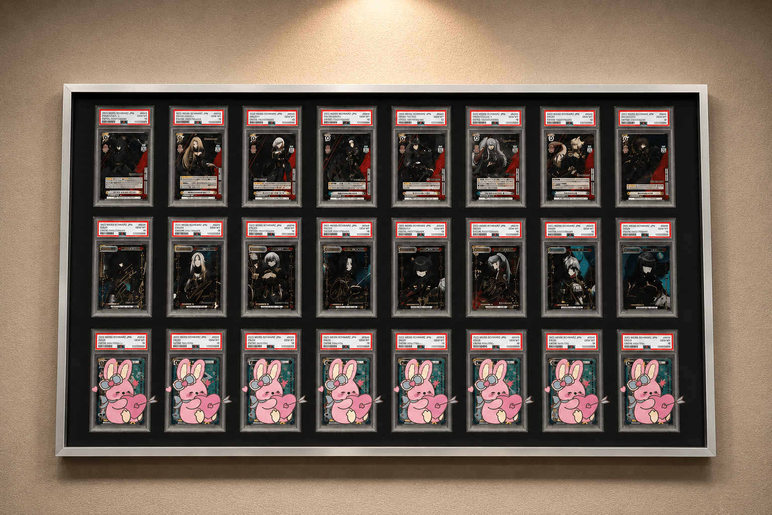 24 Grid Aluminium Trading Card Display Frame Case | PSA, BGS & One Touch | Pokémon • MTG • Yu-Gi-Oh • One Piece • Sports Cards - The Card Collective