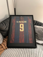 LED Sports Jersey Display Frame Case – Custom Colour Background | Football • Soccer • Basketball • Rugby • Baseball • Hockey