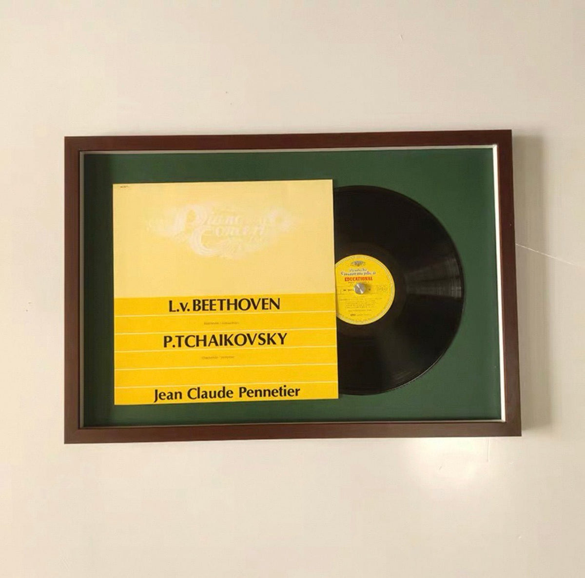 12" Vinyl Record Colour Display Frame | LP Album Wall Display | Double-Sided Coloured Matboard - The Card Collective