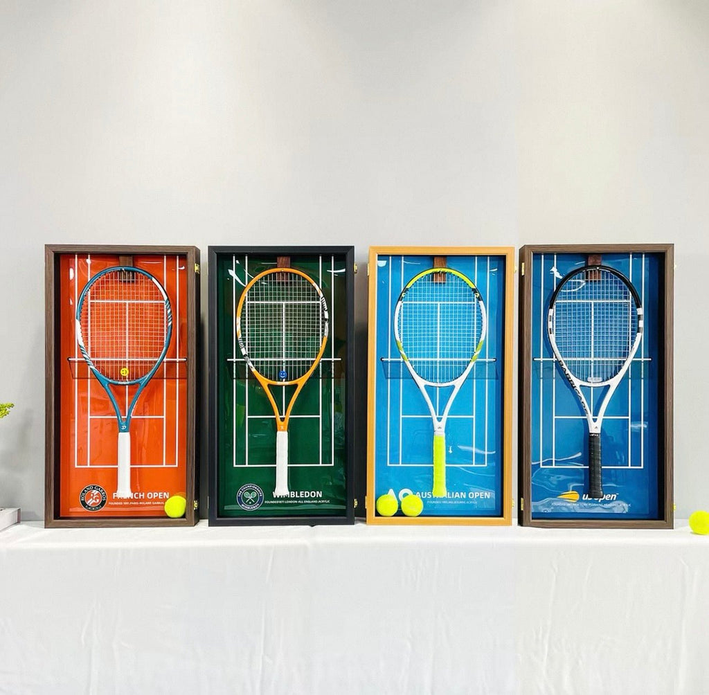 Tennis Racket Display Frame Case | Wimbledon • US Open • Australian Open • French Open - The Card Collective