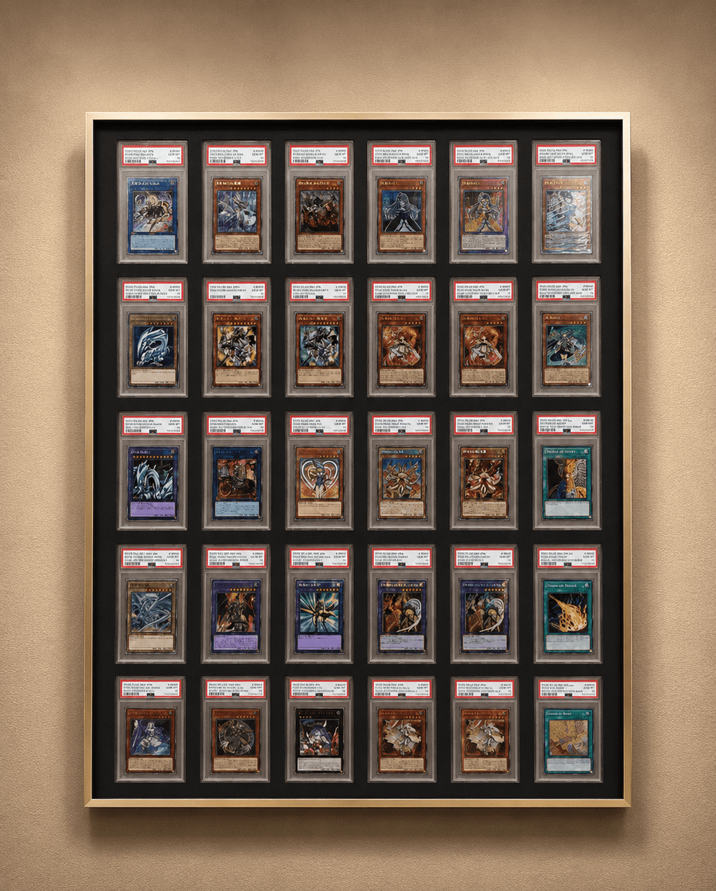 30 Grid Aluminium Trading Card Display Frame Case | PSA, BGS & One Touch | Pokémon • MTG • Yu-Gi-Oh • One Piece • Sports Cards - The Card Collective