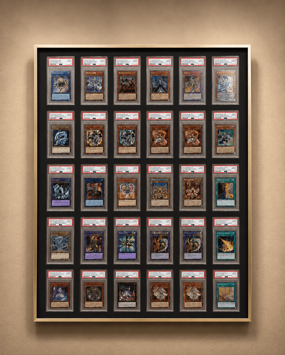 30 Grid Aluminium Trading Card Display Frame Case | PSA, BGS & One Touch | Pokémon • MTG • Yu-Gi-Oh • One Piece • Sports Cards - The Card Collective