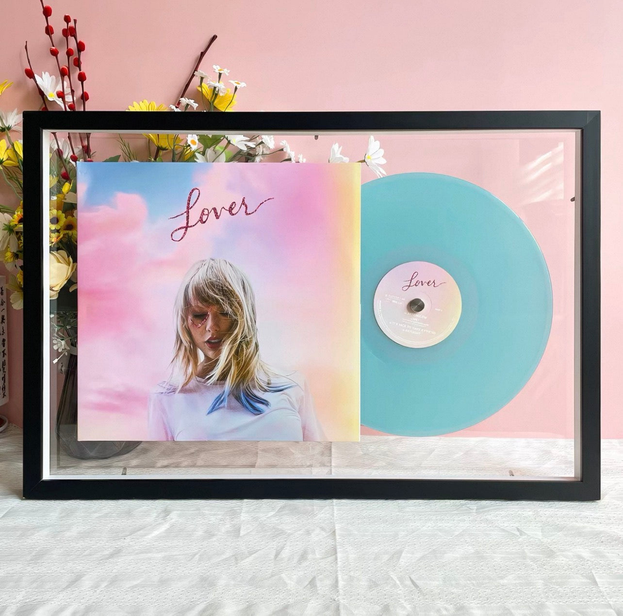 12" Vinyl Record Transparent Display Frame | LP Album Wall Display | Double-Sided Transparent