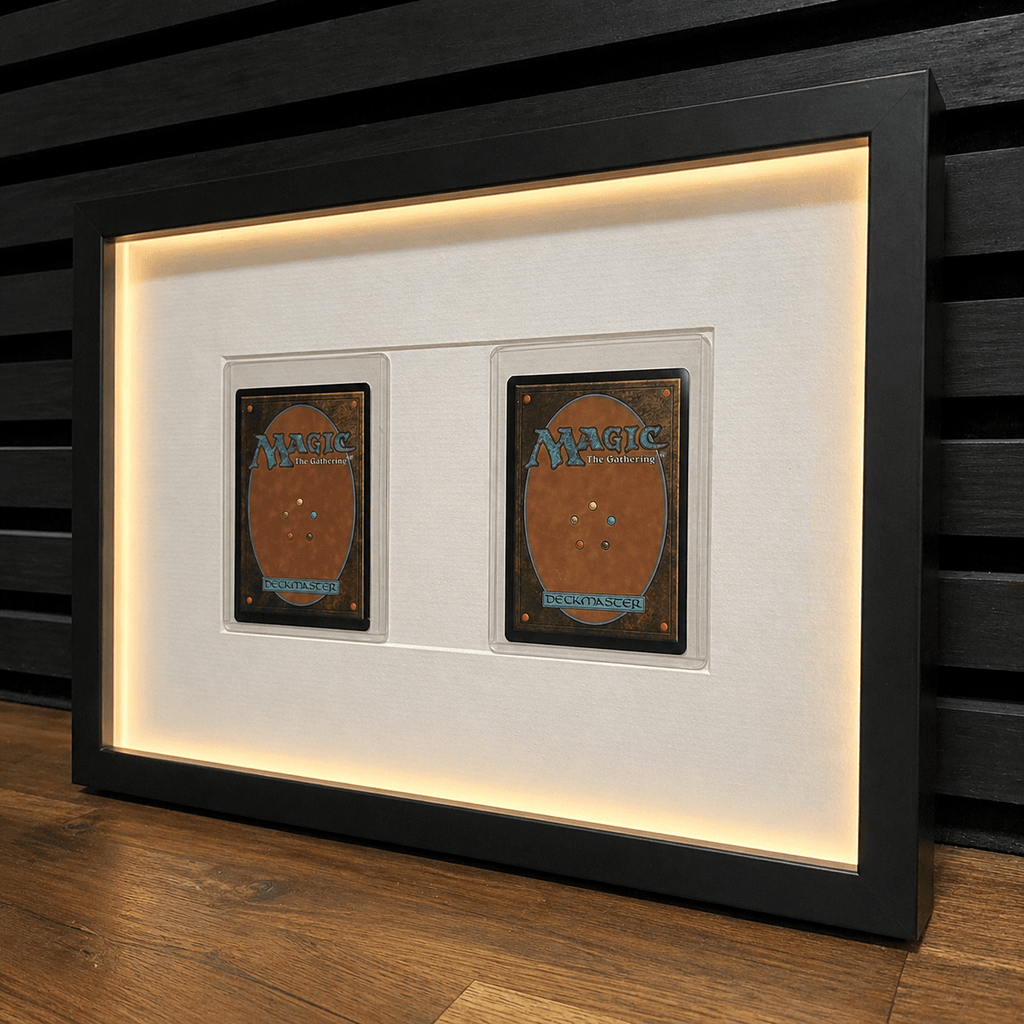 Toploader 2 Card Trading Card Display Frame Case – Custom Lumen Slide I LED Frame | Pokémon • MTG • Yu - Gi - Oh • One Piece • Sports Cards - The Card Collective