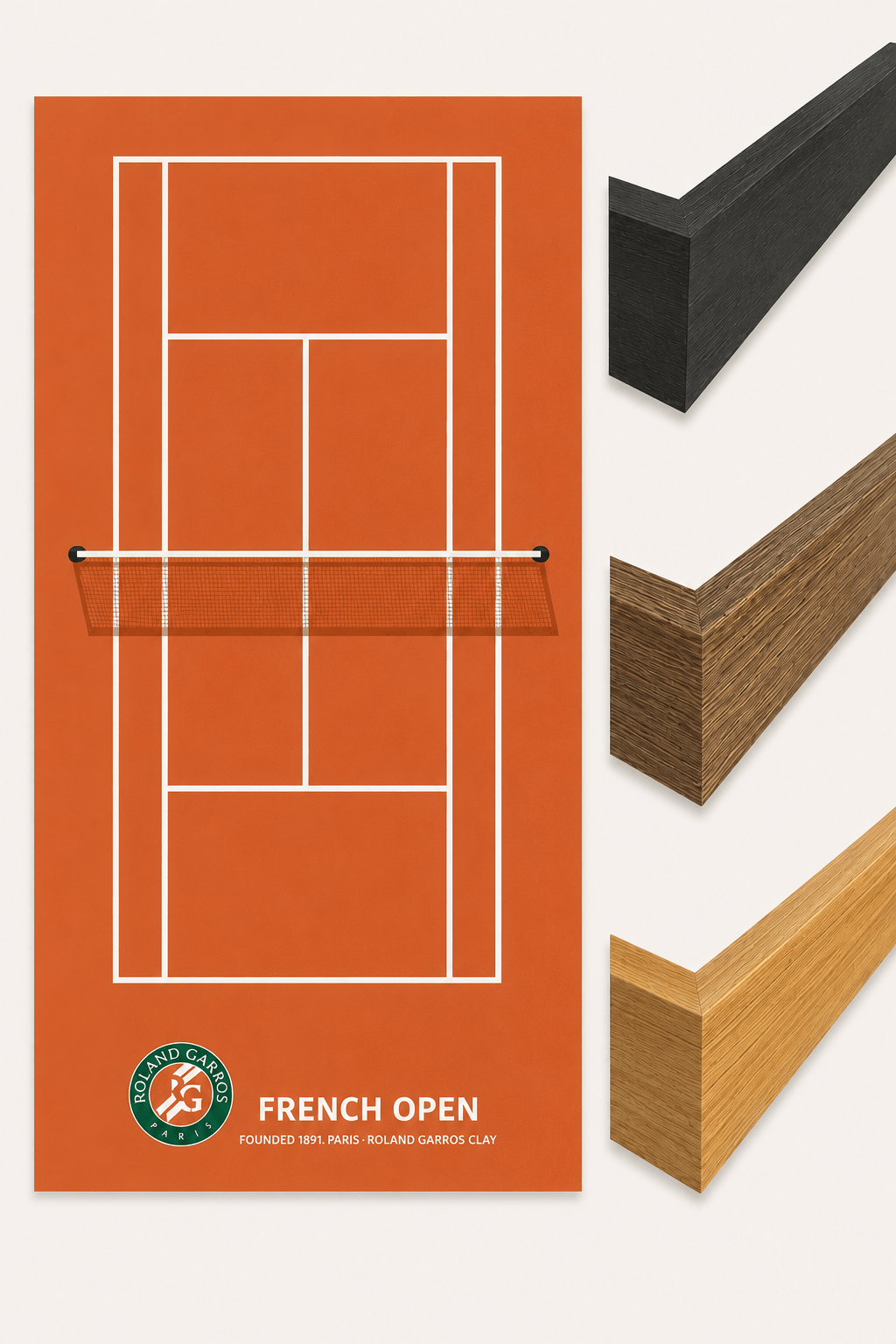 Tennis Racket Display Frame Case | Wimbledon • US Open • Australian Open • French Open - The Card Collective