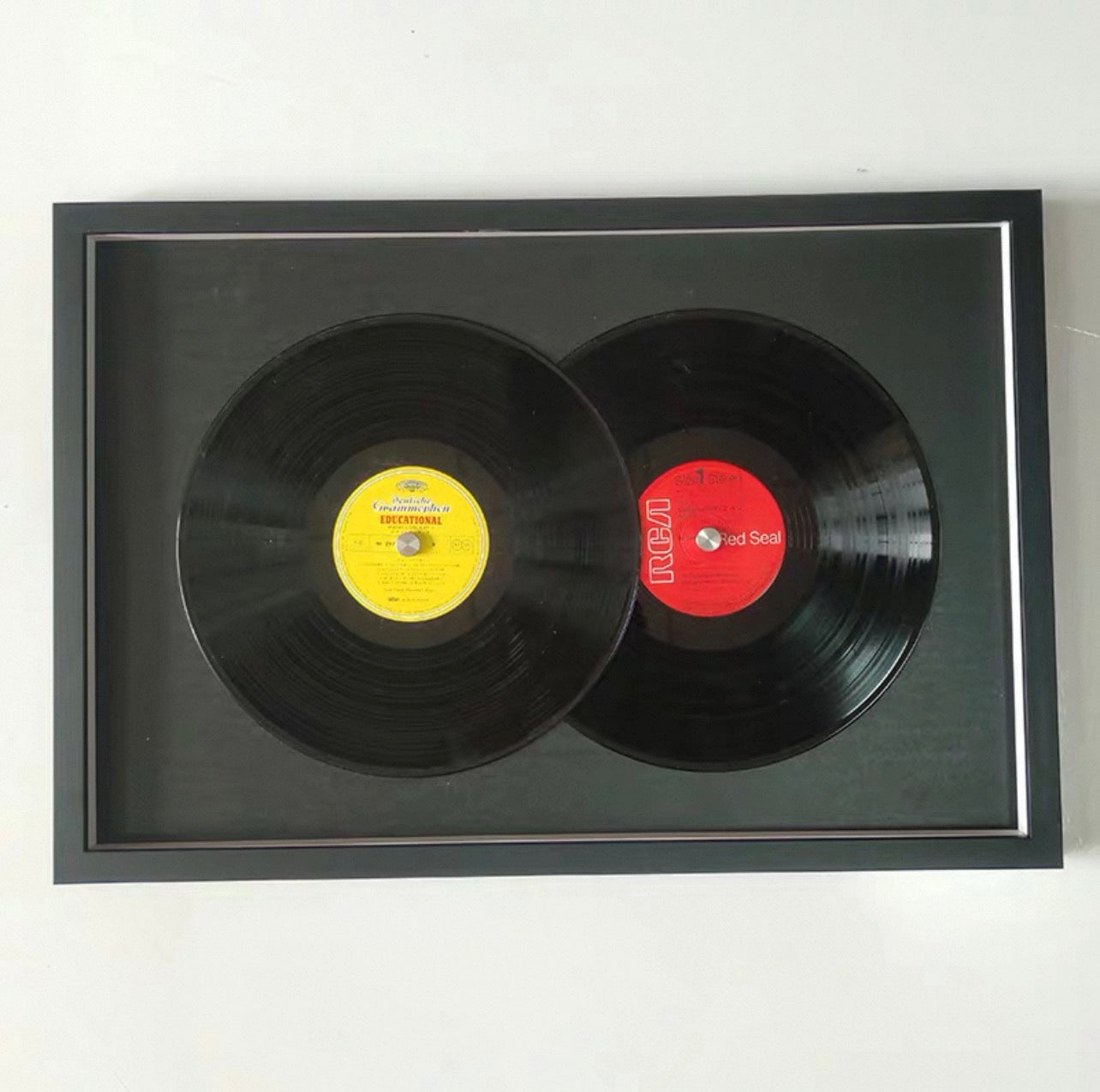 12" Vinyl Record Colour Display Frame | LP Album Wall Display | Double-Sided Coloured Matboard