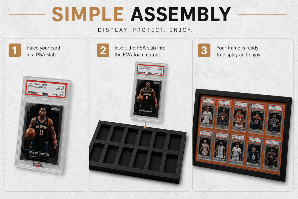 PSA Graded Slab Trading Card Display Frame Case – Custom Colour Frame | Pokémon • MTG • Yu - Gi - Oh • One Piece • Sports Cards - The Card Collective