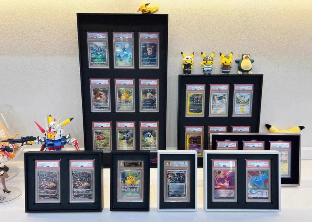 12 Aluminium Trading Card Display Frame Case | PSA, BGS & One Touch | Pokémon • MTG • Yu-Gi-Oh • One Piece • Sports Cards
