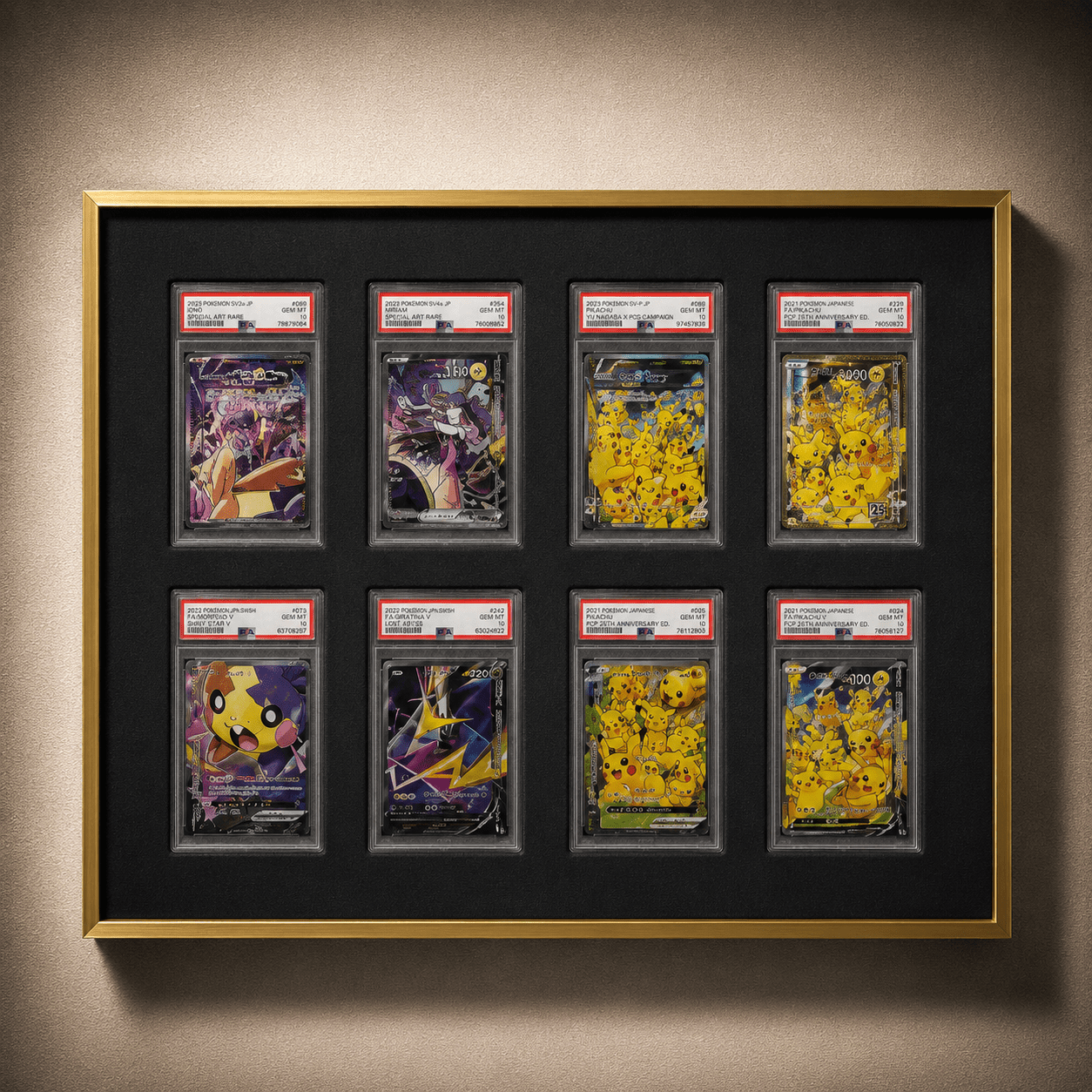 8 Grid Aluminium Trading Card Display Frame Case | PSA, BGS & One Touch | Pokémon • MTG • Yu-Gi-Oh • One Piece • Sports Cards - The Card Collective