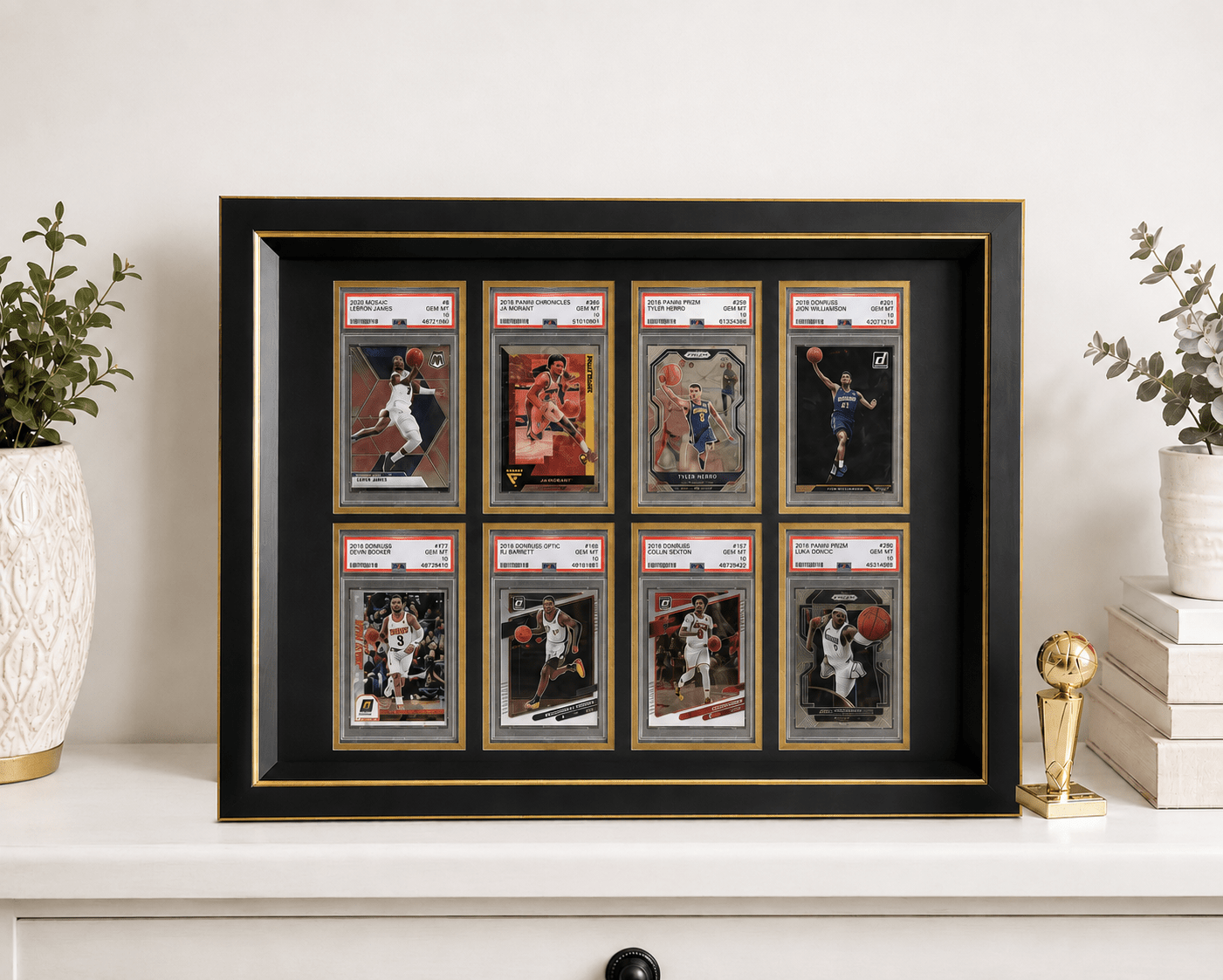8 PSA & CGC Graded Slab Trading Card Display Frame Case | Pokémon • MTG • Yu-Gi-Oh • One Piece • Sports Cards - The Card Collective