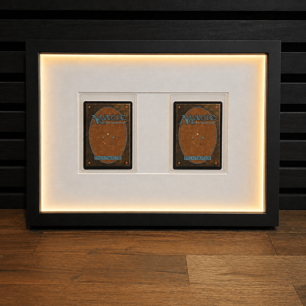 Toploader 2 Card Trading Card Display Frame Case – Custom Lumen Slide I LED Frame | Pokémon • MTG • Yu - Gi - Oh • One Piece • Sports Cards - The Card Collective