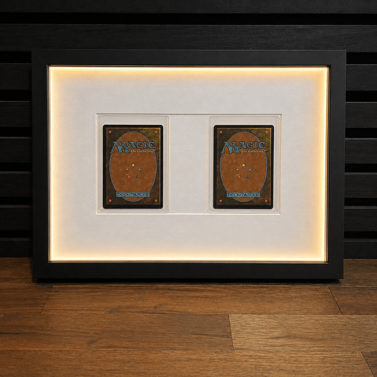 Toploader 2 Card Trading Card Display Frame Case – Custom Lumen Slide I LED Frame | Pokémon • MTG • Yu - Gi - Oh • One Piece • Sports Cards - The Card Collective