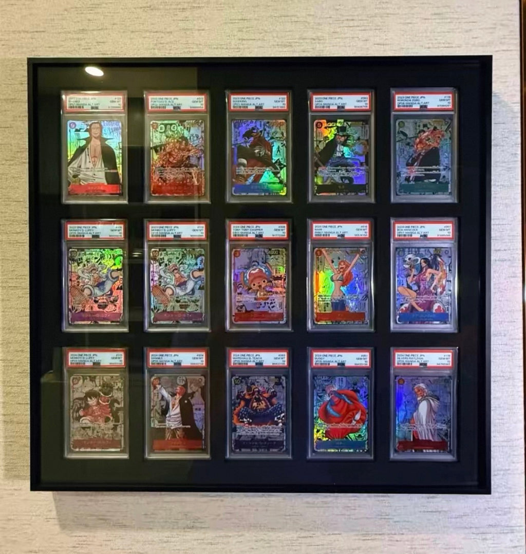 12 Aluminium Trading Card Display Frame Case | PSA, BGS & One Touch | Pokémon • MTG • Yu-Gi-Oh • One Piece • Sports Cards