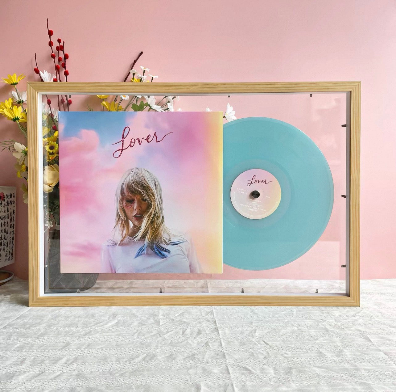 12" Vinyl Record Transparent Display Frame | LP Album Wall Display | Double-Sided Transparent