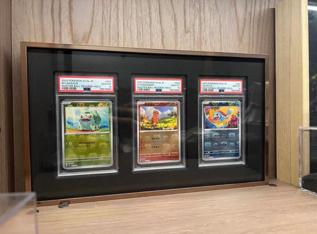 12 Aluminium Trading Card Display Frame Case | PSA, BGS & One Touch | Pokémon • MTG • Yu-Gi-Oh • One Piece • Sports Cards