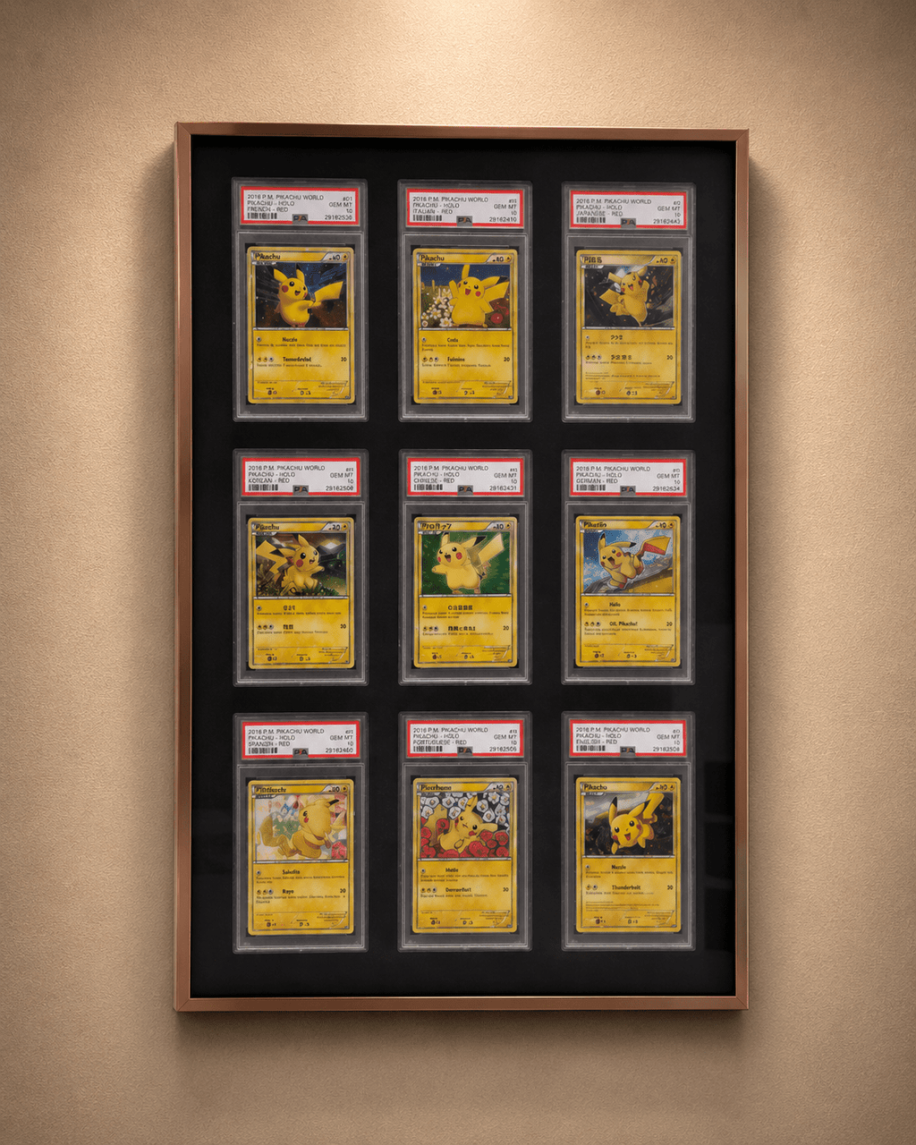 9 Grid Aluminium Trading Card Display Frame Case | PSA, BGS & One Touch | Pokémon • MTG • Yu-Gi-Oh • One Piece • Sports Cards - The Card Collective