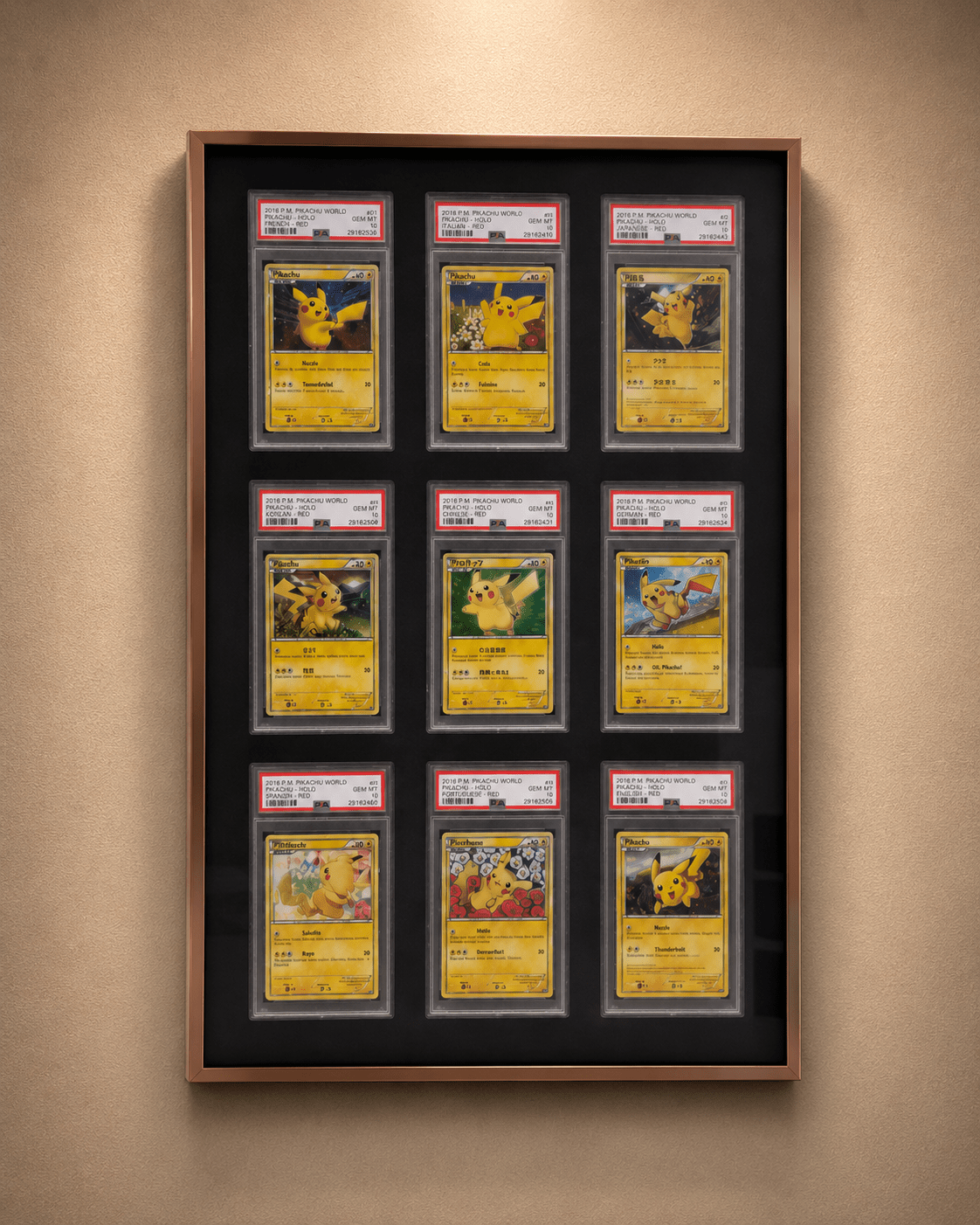9 Grid Aluminium Trading Card Display Frame Case | PSA, BGS & One Touch | Pokémon • MTG • Yu-Gi-Oh • One Piece • Sports Cards - The Card Collective