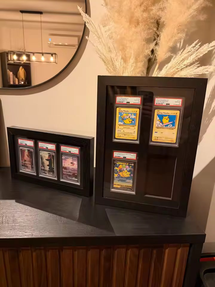 1-9 PSA Graded Slab Trading Card Display Frame Case – Custom Colour Frame | Pokémon • MTG • Yu-Gi-Oh • One Piece • Sports Cards
