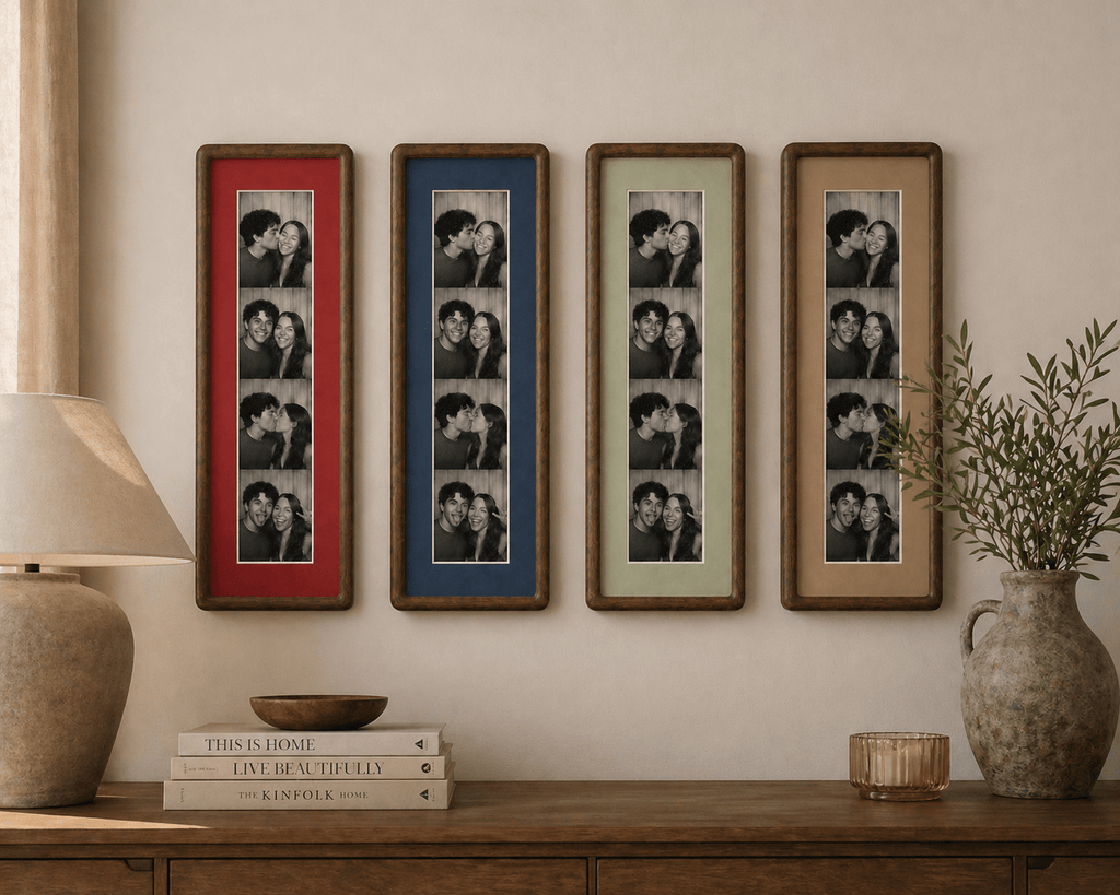 Photo Strip Display Frame – Custom Frame for Photobooth Prints - The Card Collective
