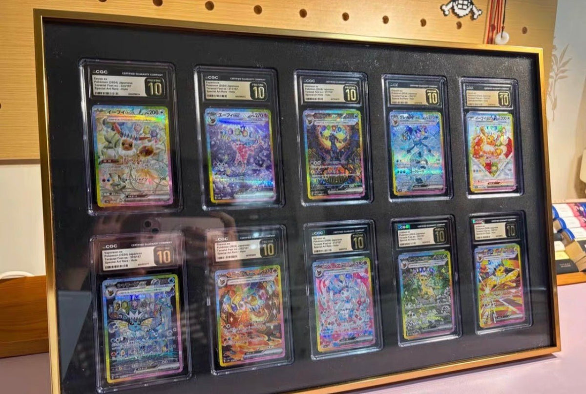 54 Aluminium Trading Card Display Frame Case | PSA, BGS & One Touch | Pokémon • MTG • Yu-Gi-Oh • One Piece • Sports Cards - The Card Collective