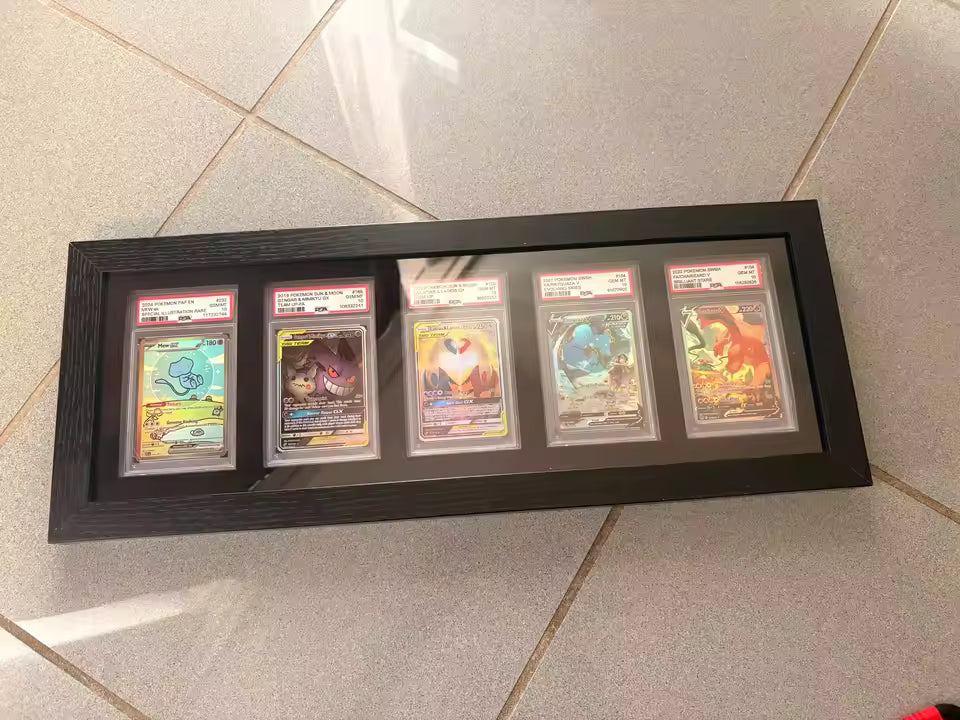 1-9 PSA Graded Slab Trading Card Display Frame Case – Custom Colour Frame | Pokémon • MTG • Yu-Gi-Oh • One Piece • Sports Cards