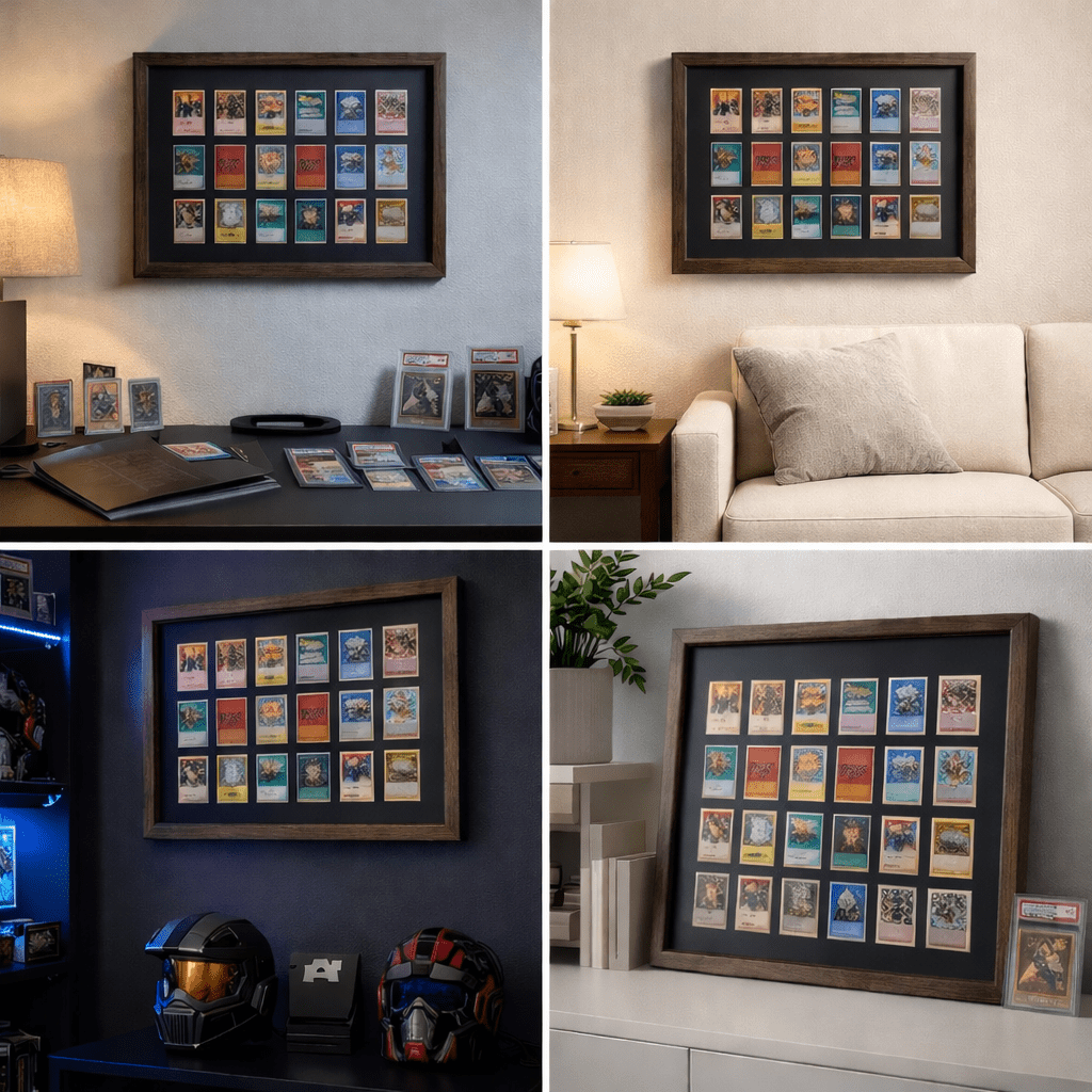 50–56 Card Raw Trading Card Display Frame Case – Custom Frame | Pokémon • MTG • Yu - Gi - Oh • One Piece • Sports Cards - The Card Collective