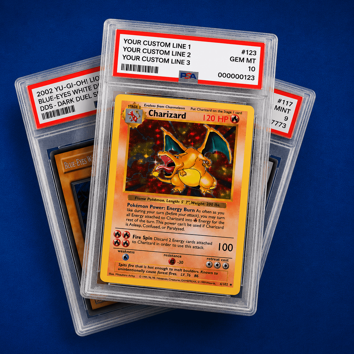 Custom PSA Style Graded Trading Card Slab – Personalised Label | Pokémon • MTG • Yu - Gi - Oh • One Piece • Sports Cards - The Card Collective