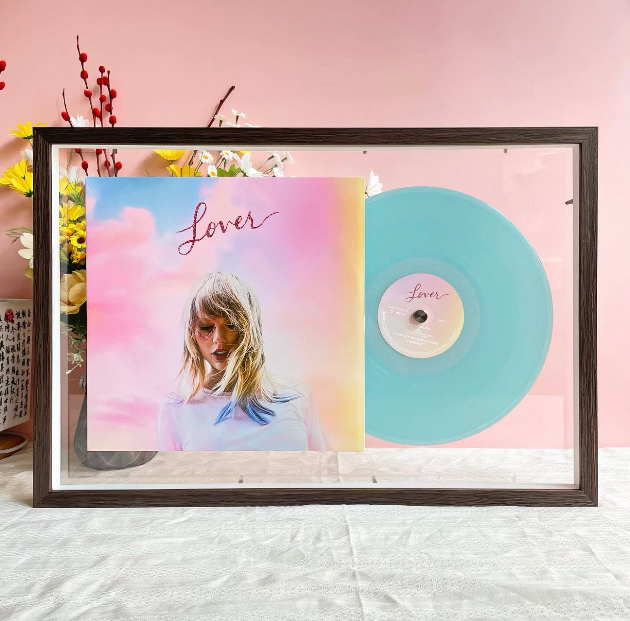 12" Vinyl Record Transparent Display Frame | LP Album Wall Display | Double-Sided Transparent