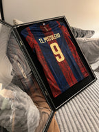 LED Sports Jersey Display Frame Case – Custom Colour Background | Football • Soccer • Basketball • Rugby • Baseball • Hockey