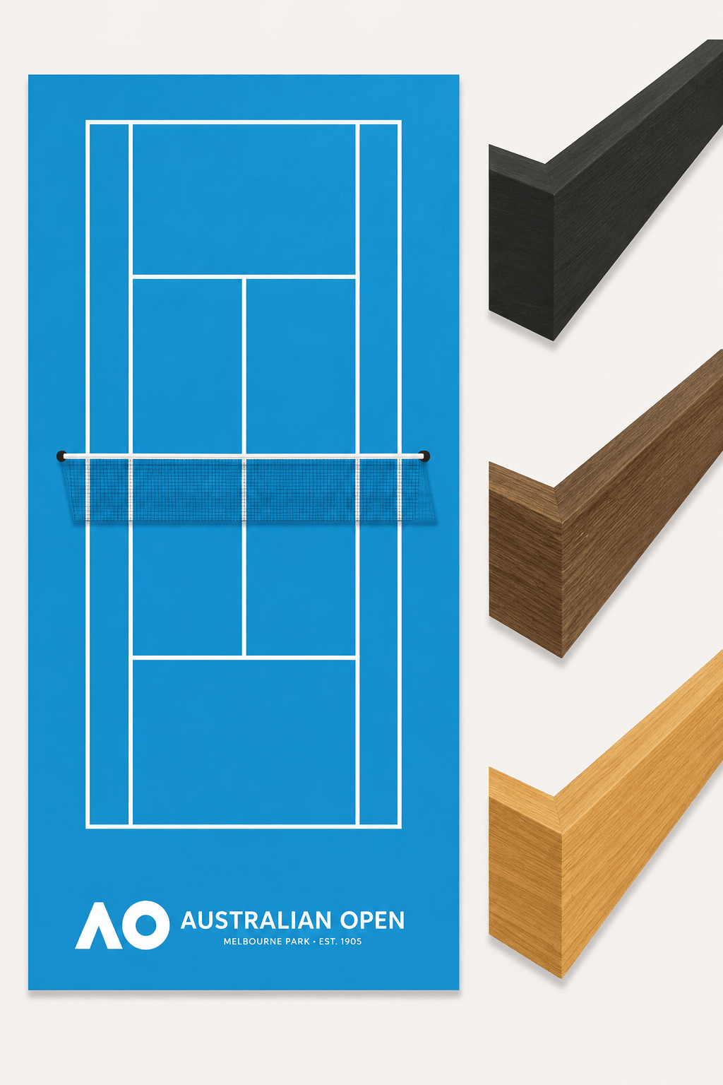 Tennis Racket Display Frame Case | Wimbledon • US Open • Australian Open • French Open - The Card Collective