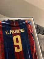 LED Sports Jersey Display Frame Case – Custom Colour Background | Football • Soccer • Basketball • Rugby • Baseball • Hockey