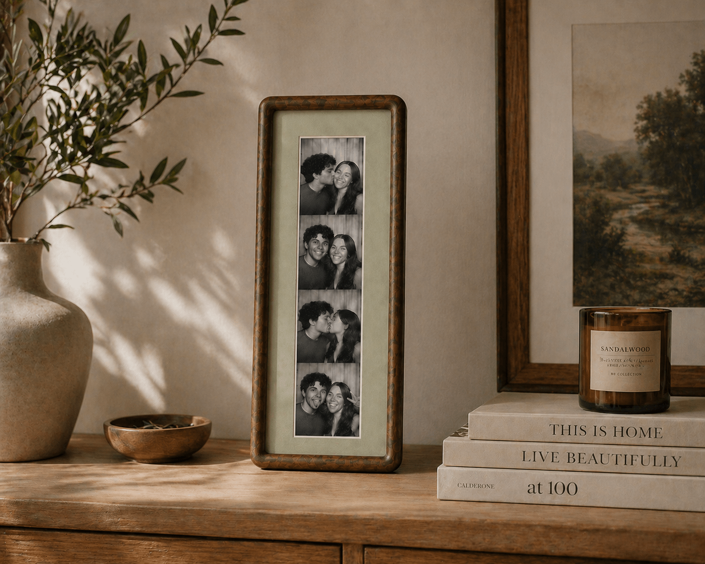 Photo Strip Display Frame – Custom Frame for Photobooth Prints - The Card Collective
