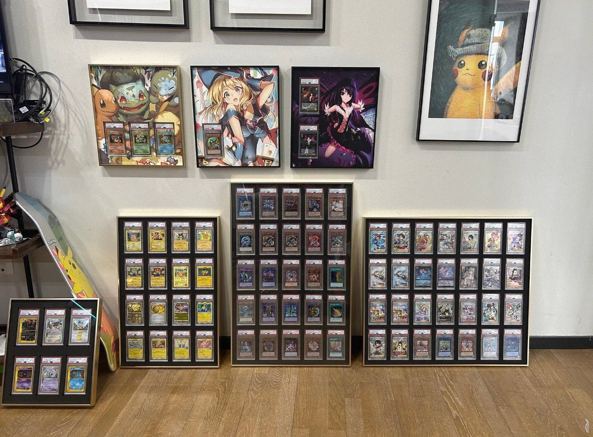 54 Aluminium Trading Card Display Frame Case | PSA, BGS & One Touch | Pokémon • MTG • Yu-Gi-Oh • One Piece • Sports Cards - The Card Collective
