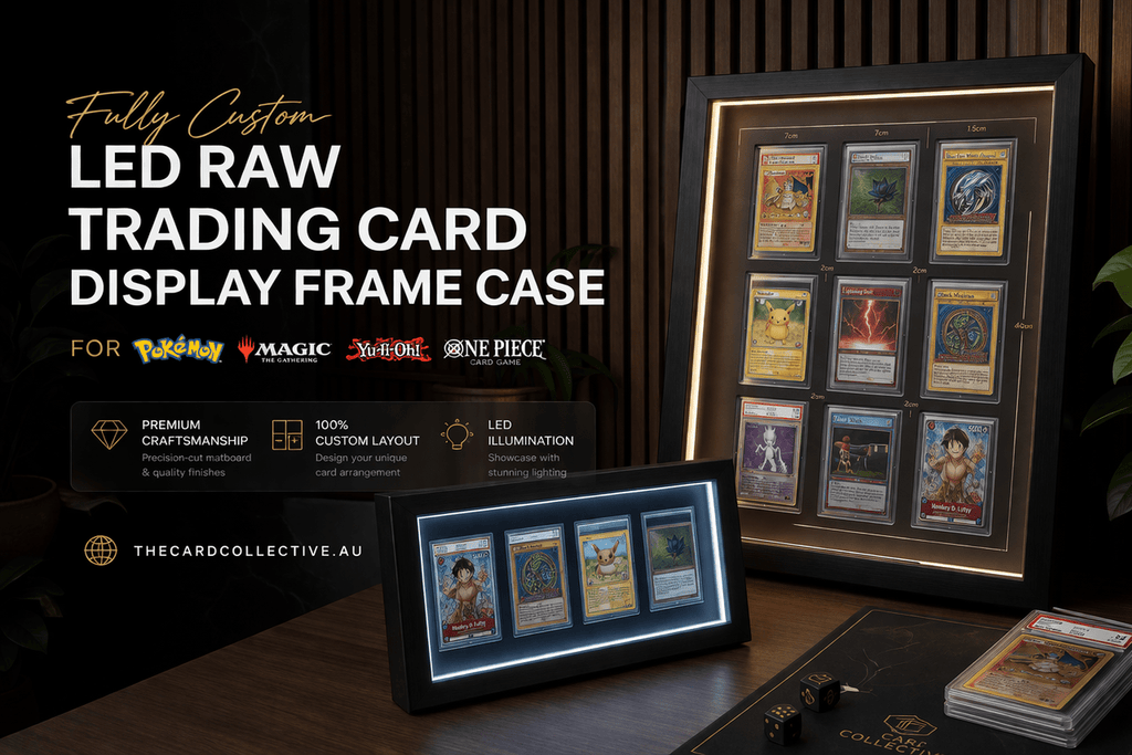 Trading Card Display Frame Case Matboard Insert – Fully Custom Layout Cutouts for Pokémon • MTG • Yu - Gi - Oh • One Piece • Sports Cards - The Card Collective