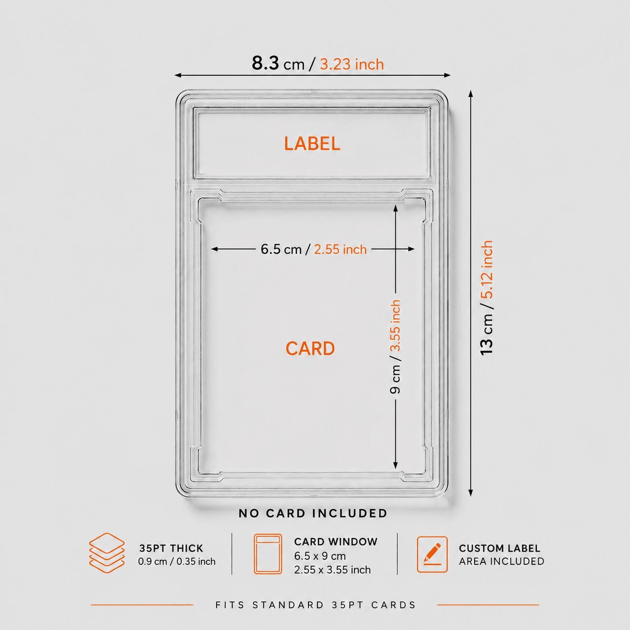 Empty Graded Slab for Trading Cards | PSA / BGS Style 35PT | Pokémon • MTG • Yu - Gi - Oh • Sports Cards - The Card Collective