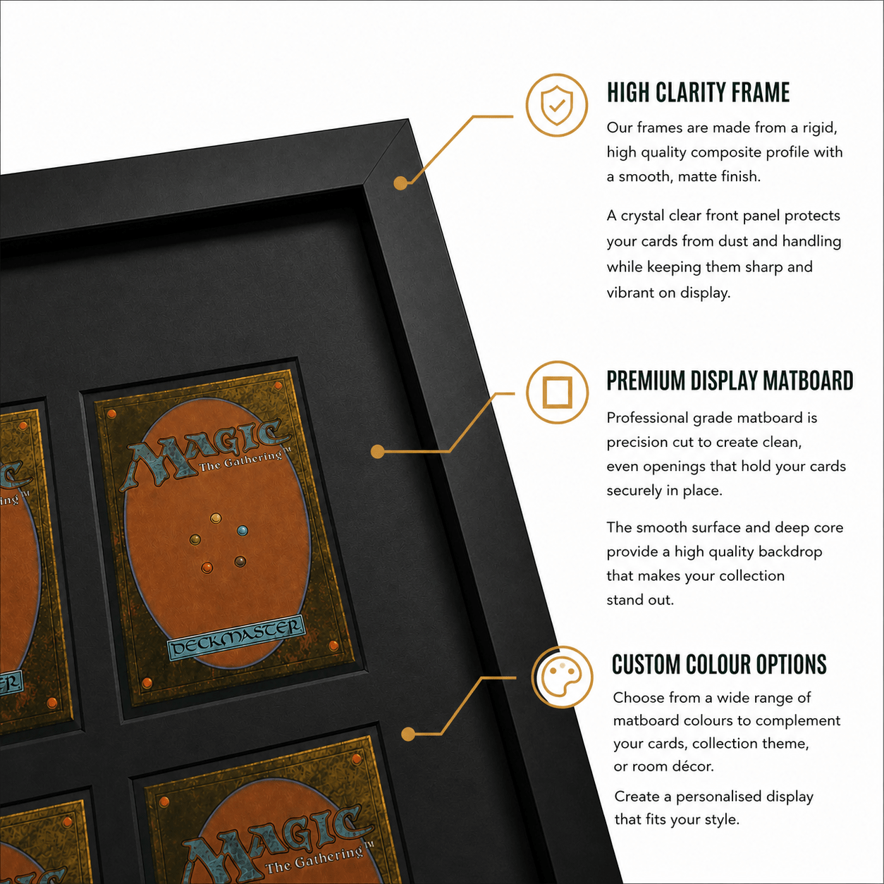 15–16 Card Trading Card Display Frame Case – Custom Lumen II LED Frame –  The Card Collective