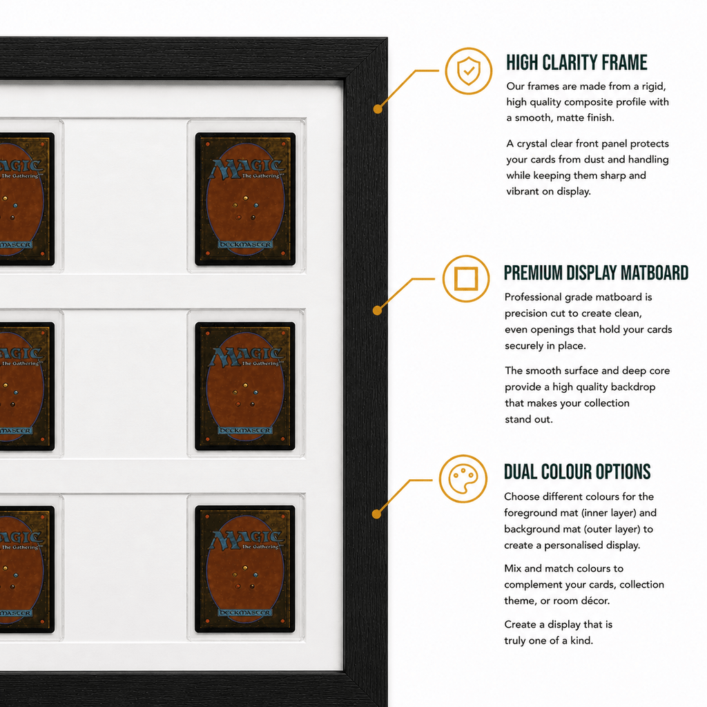 Toploader 2 Card Trading Card Display Frame Case – Custom Lumen Slide I LED Frame | Pokémon • MTG • Yu - Gi - Oh • One Piece • Sports Cards - The Card Collective