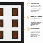 Toploader 2 Card Trading Card Display Frame Case – Custom Lumen Slide I LED Frame | Pokémon • MTG • Yu - Gi - Oh • One Piece • Sports Cards - The Card Collective