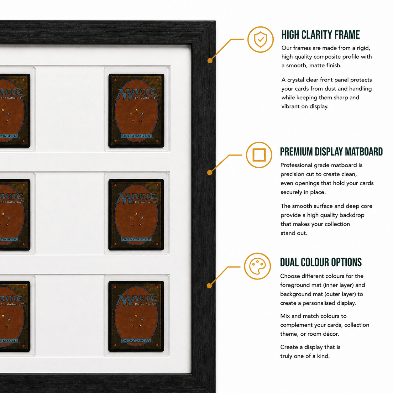 Toploader 2 Card Trading Card Display Frame Case – Custom Lumen Slide I LED Frame | Pokémon • MTG • Yu - Gi - Oh • One Piece • Sports Cards - The Card Collective