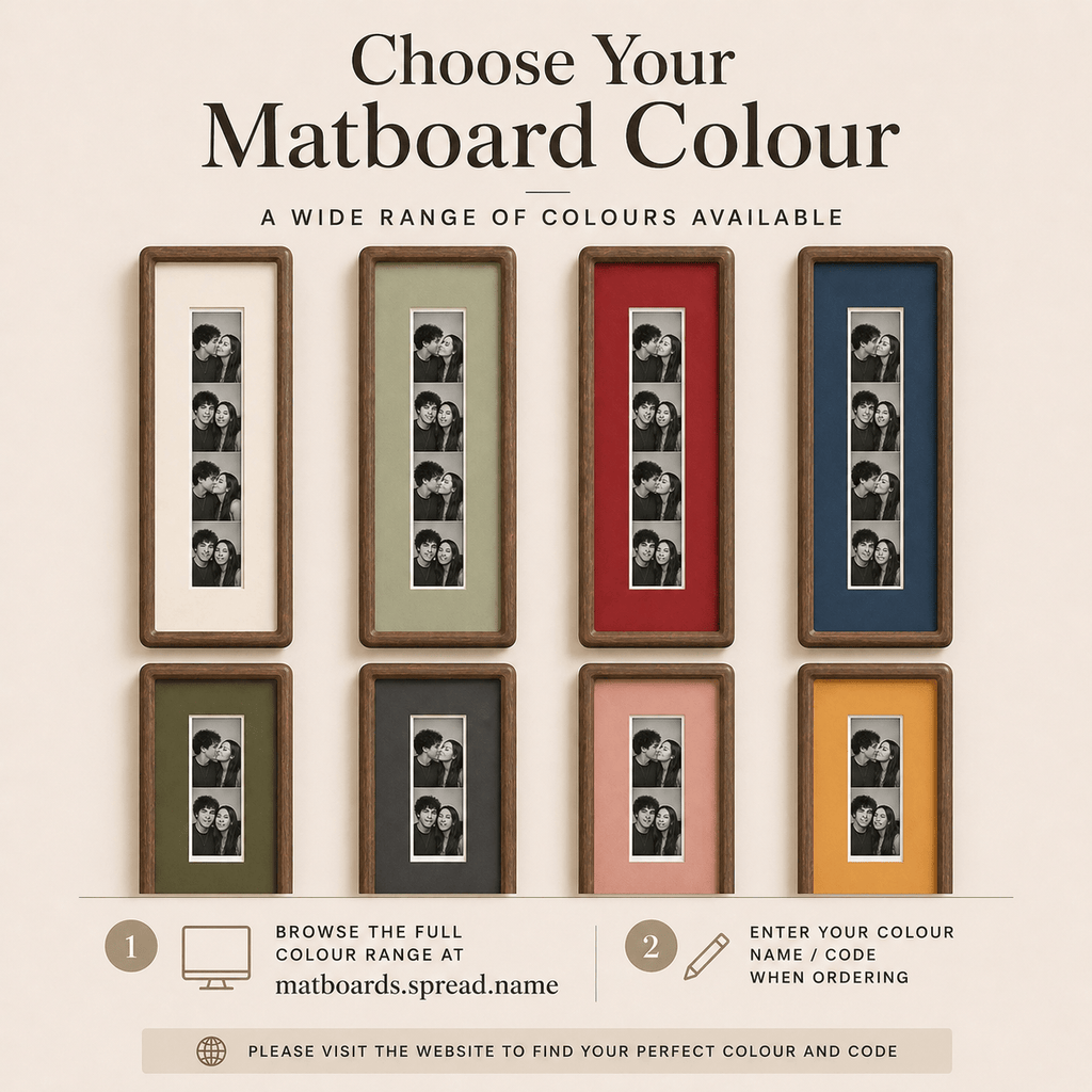Photo Strip Display Frame – Custom Frame for Photobooth Prints - The Card Collective