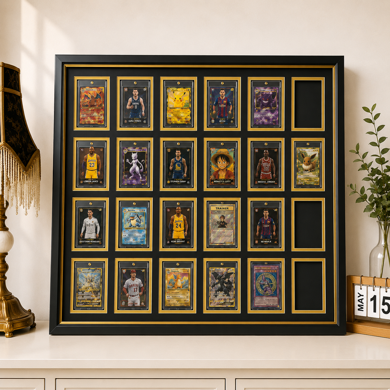 24 OneTouch Magnetic Trading Card Display Frame Case | Pokémon • MTG • Yu-Gi-Oh • One Piece • Sports Cards