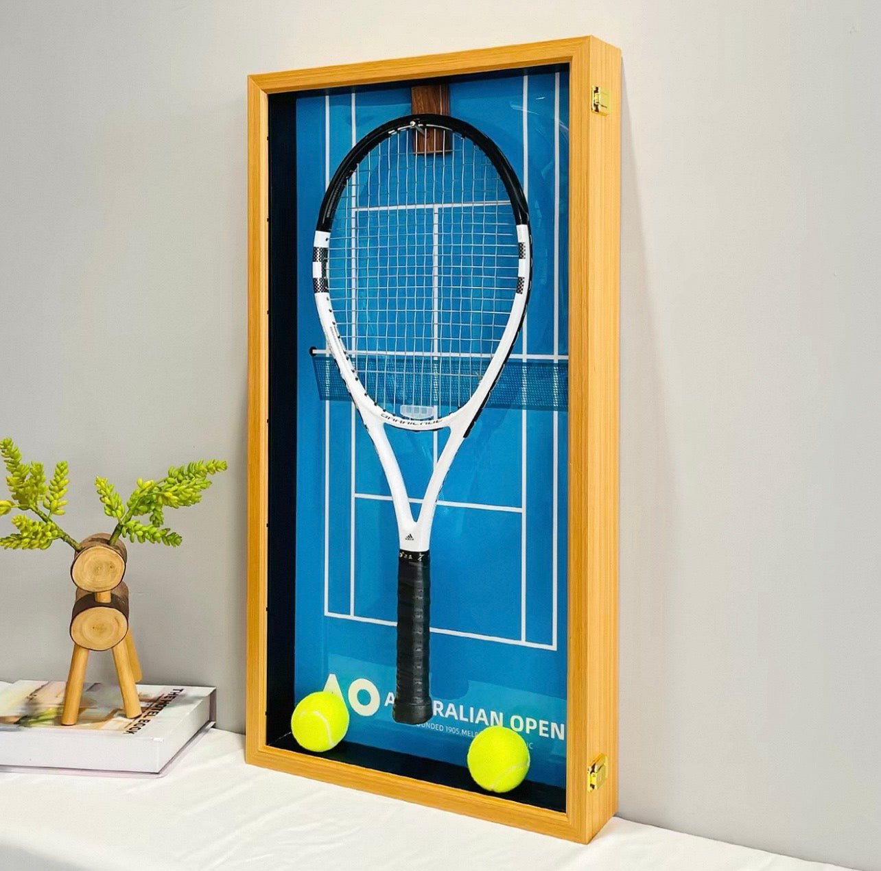 Tennis Racket Display Frame Case | Wimbledon • US Open • Australian Open • French Open - The Card Collective