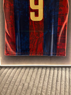 LED Sports Jersey Display Frame Case – Custom Colour Background | Football • Soccer • Basketball • Rugby • Baseball • Hockey